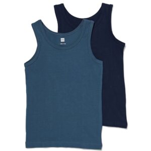 HEMA Kinderhemden - 2 Stuks Donkerblauw (donkerblauw)