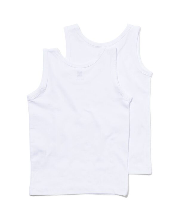 HEMA Kinderhemden - 2 Stuks Wit (wit)