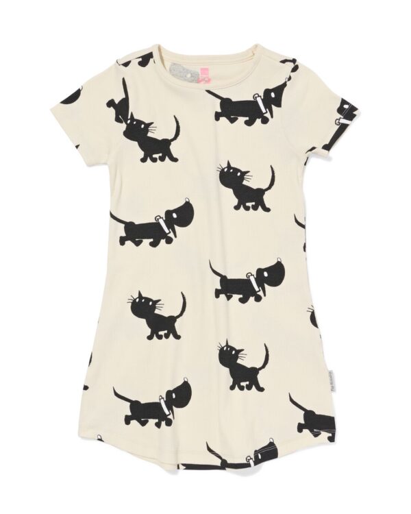 HEMA Takkie En Siepie Kinder Nachthemd Rib Wit (wit)