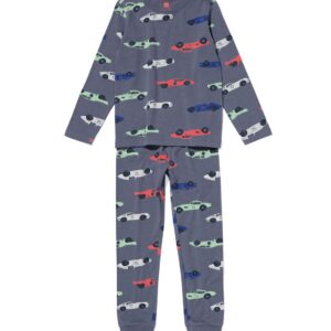 HEMA Kinder Pyjama Raceauto&apos;s Blauw (blauw)