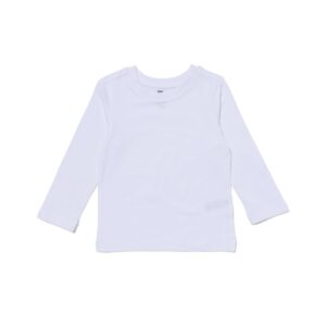 HEMA Kinder T-shirts - Biologisch Katoen - 2 Stuks Wit (wit)