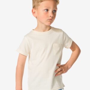 HEMA Kinder T-shirt Structuur Ecru (ecru)