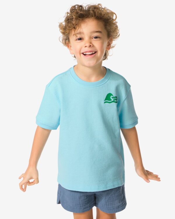 HEMA Kinder T-shirt Sweat Aqua (aqua)