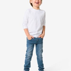 HEMA Kinderbroek Jogdenim Skinny Fit Middenblauw (middenblauw)