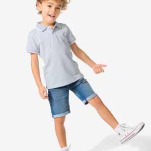 HEMA Kindershort Jogdenim Middenblauw (middenblauw)