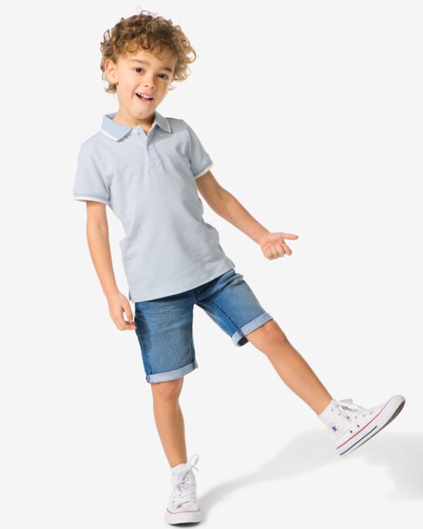 HEMA Kindershort Jogdenim Middenblauw (middenblauw)