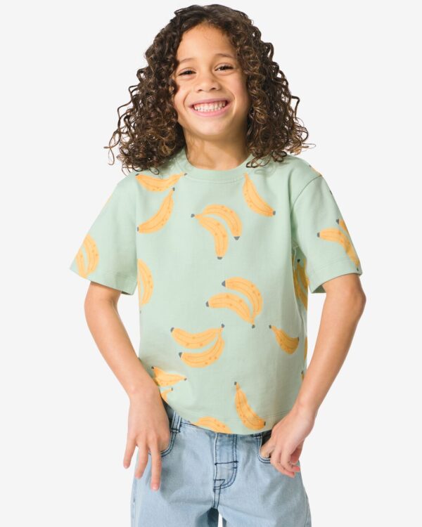 HEMA Kinder T-shirt Bananen Groen (groen)
