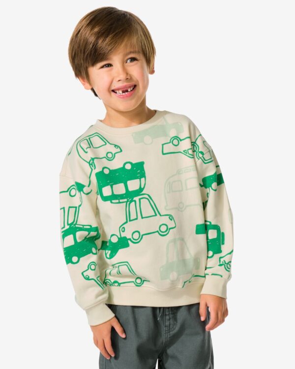 HEMA Kindertrui Auto&apos;s Groen (groen)
