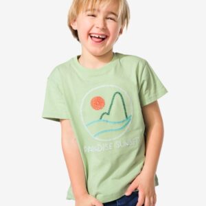HEMA Kinder T-shirt Golven Groen (groen)