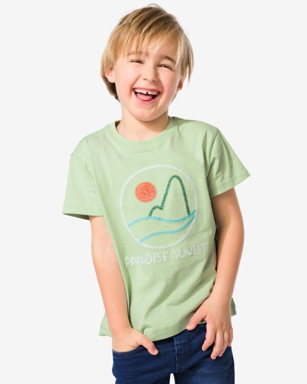 HEMA Kinder T-shirt Golven Groen (groen)