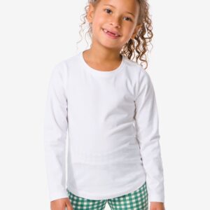 HEMA Kinder T-shirts Biologisch Katoen - 2 Stuks Wit (wit)