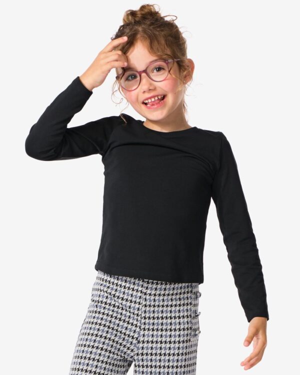 HEMA Kinder T-shirts Biologisch Katoen - 2 Stuks Zwart (zwart)