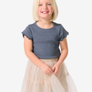 HEMA Kindershirt Rib Grijs (grijs)