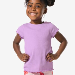 HEMA Kindershirt Rib Lila (lila)
