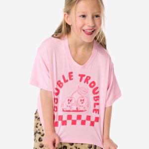 HEMA Kinder T-shirt Kers Roze (roze)