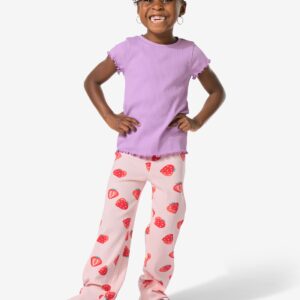 HEMA Kinderlegging Flared Aardbeien Roze (roze)
