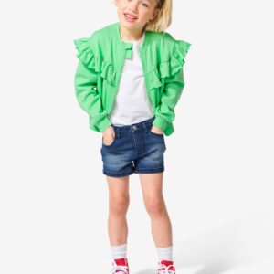 HEMA Kinder Korte Spijkerbroek Middenblauw (middenblauw)