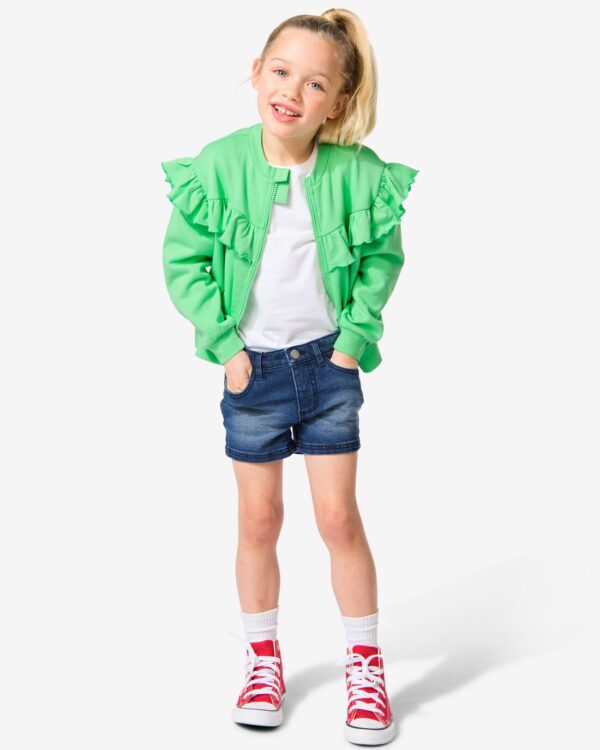 HEMA Kinder Korte Spijkerbroek Middenblauw (middenblauw)