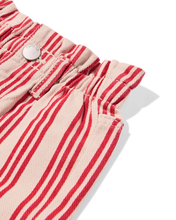 baby korte broek strepen rood