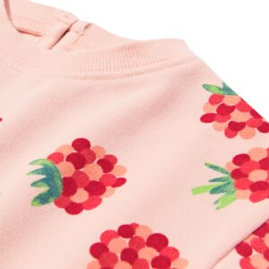 baby sweatshirt framboos lichtroze