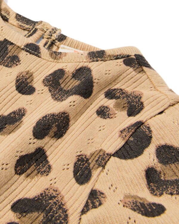 baby T-shirts rib dieren - 2 stuks paars