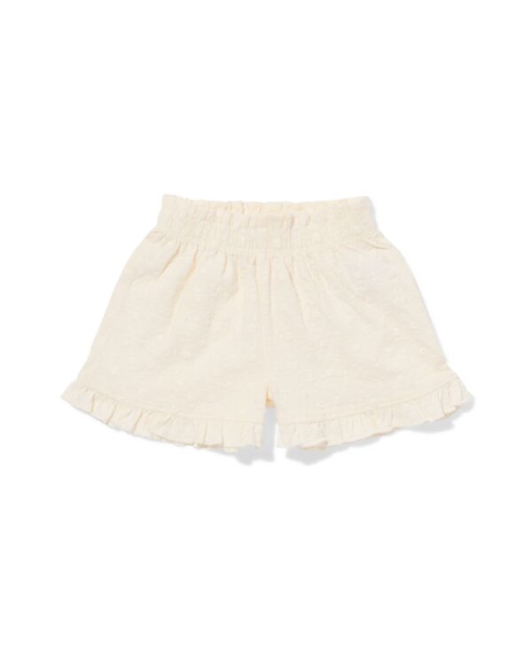 HEMA Baby Korte Broek Broderie Gebroken Wit (gebroken wit)
