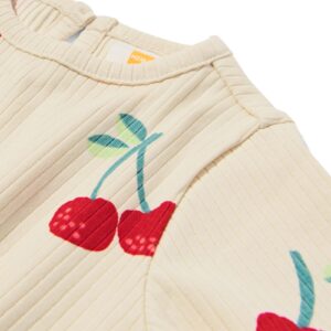 baby T-shirts rib kersen - 2 stuks lichtroze