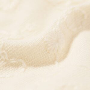 baby T-shirt broderie gebroken wit