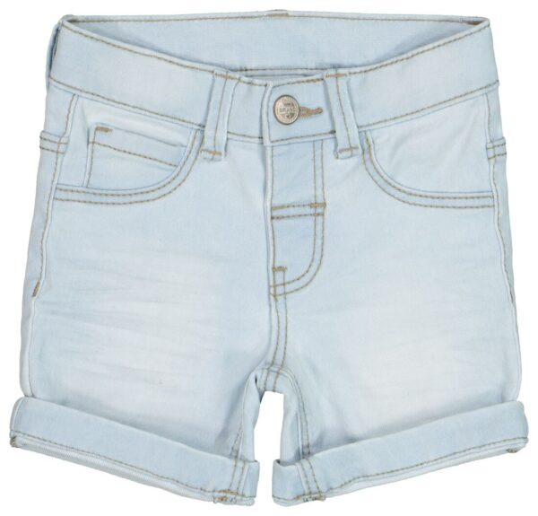 HEMA Baby Jogdenim Short Lichtblauw (lichtblauw)