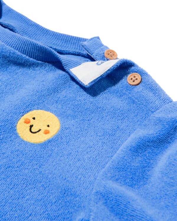 baby T-shirt badstof blauw