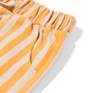 baby sweatshort strepen geel