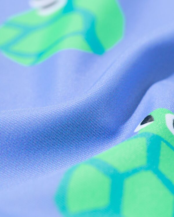 babyzwemhoedje UV-beschermend strepen blauw