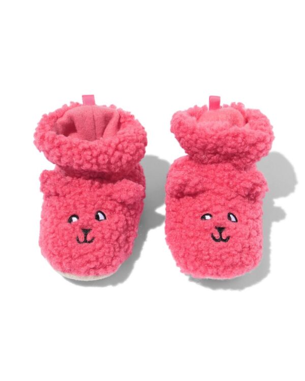 HEMA Baby Slofjes Teddy Kat Roze (roze)