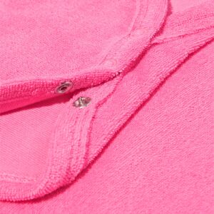 romper katoen met stretch gezichtje roze