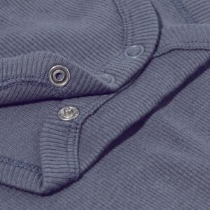 rompers rib katoen met stretch - 3 stuks blauw