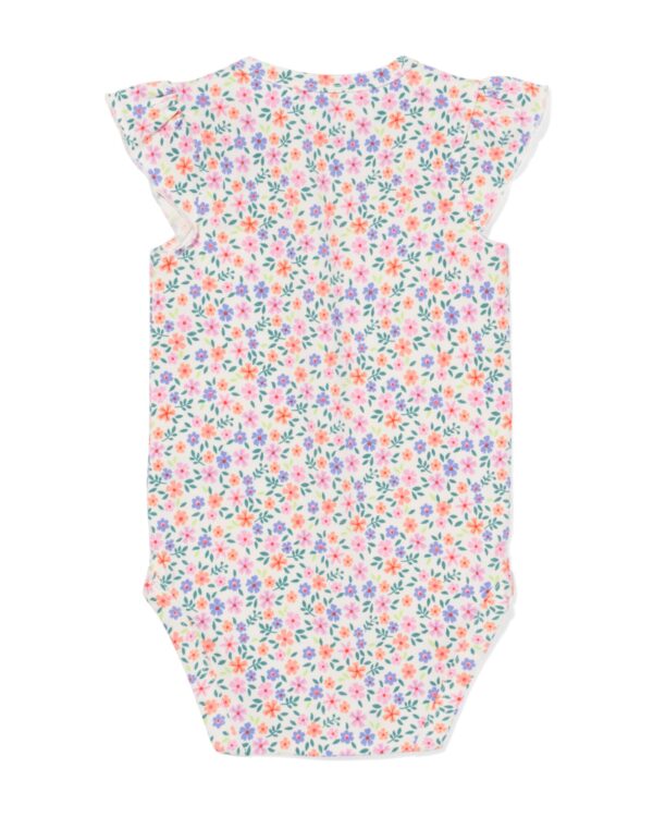 romper katoen met stretch bloemen multicolor