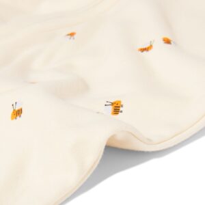 baby slaapzak met afneembare mouwen katoen 0.5tog dieren gebroken wit