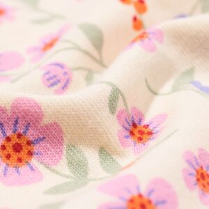 babypyjama bloemen roze