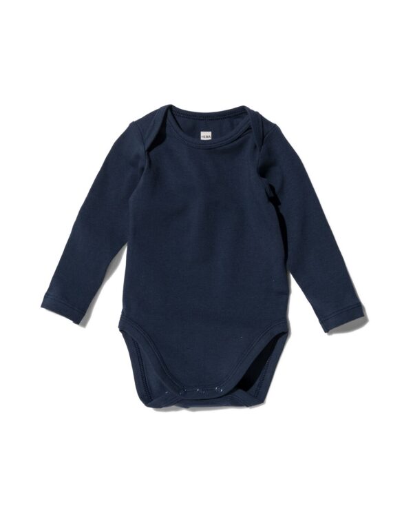HEMA Romper Organic Katoen Stretch Donkerblauw (donkerblauw)