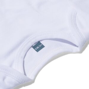 romper organic katoen stretch - 2 stuks wit