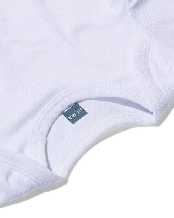 romper organic katoen stretch - 2 stuks wit