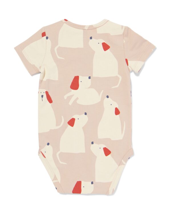 romper katoen met stretch beige