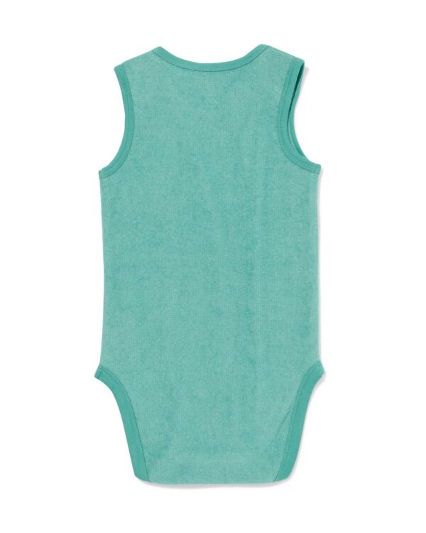 romper katoen met stretch groen