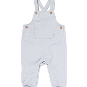 HEMA Newborn Tuinbroek Corduroy Lichtgrijs (lichtgrijs)