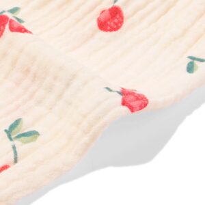 newborn broek mousseline kersen ecru
