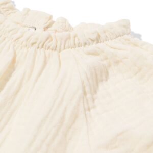 newborn T-shirt mousseline gebroken wit