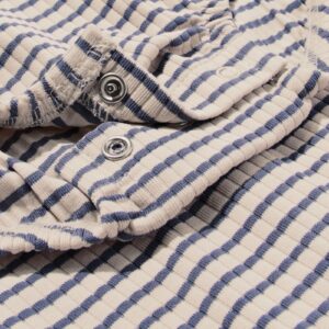 newborn romper rib strepen donkergrijs