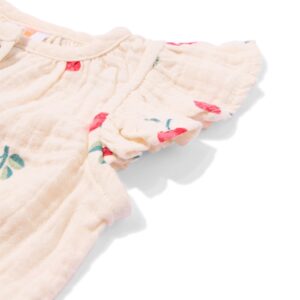 newborn romper mousseline ecru