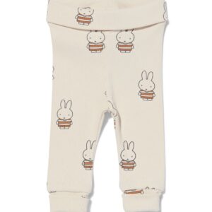 HEMA Nijntje Newborn Meegroei Legging Rib Ecru (ecru)