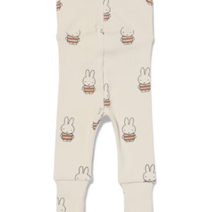 nijntje newborn meegroei legging rib ecru